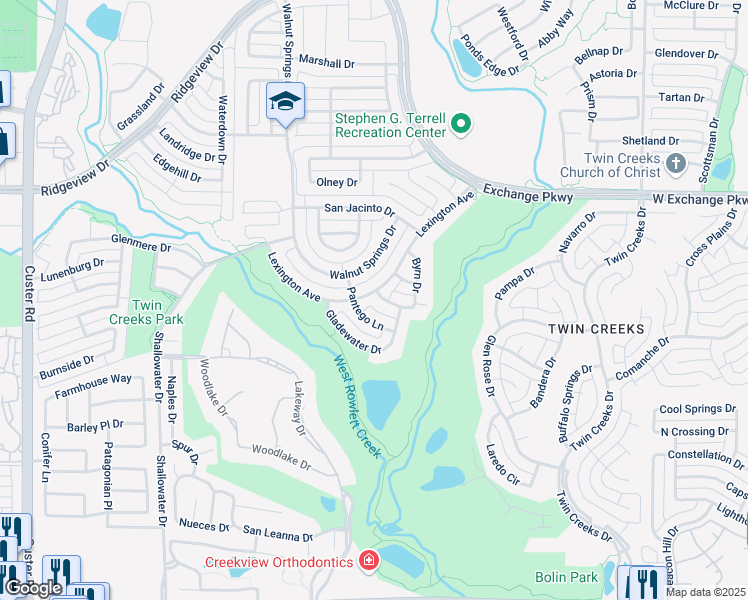 map of restaurants, bars, coffee shops, grocery stores, and more near 1716 Lexington Avenue in Allen