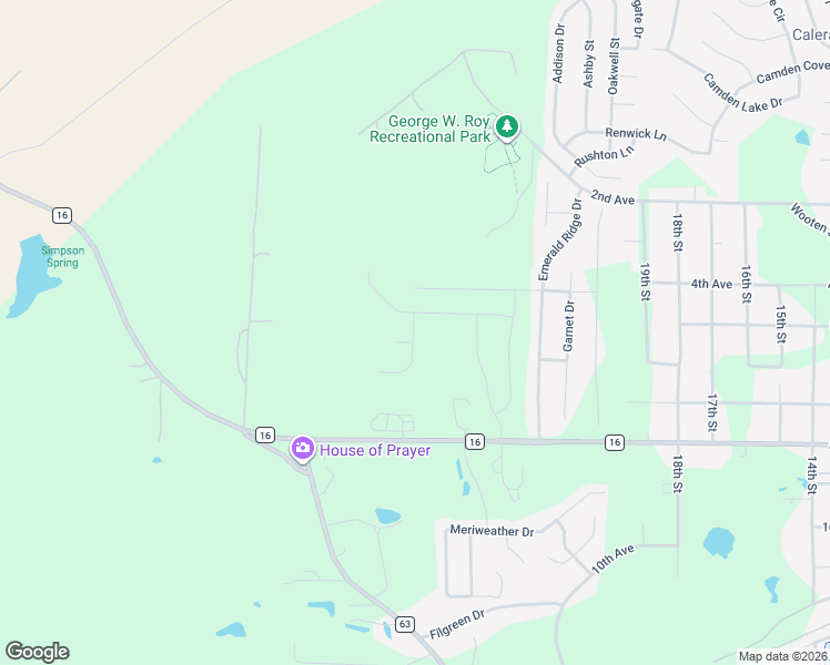 map of restaurants, bars, coffee shops, grocery stores, and more near 1112 Emerald Ridge Drive in Calera