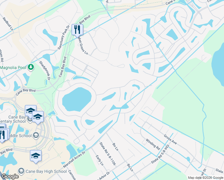 map of restaurants, bars, coffee shops, grocery stores, and more near 395 Decatur Drive in Summerville