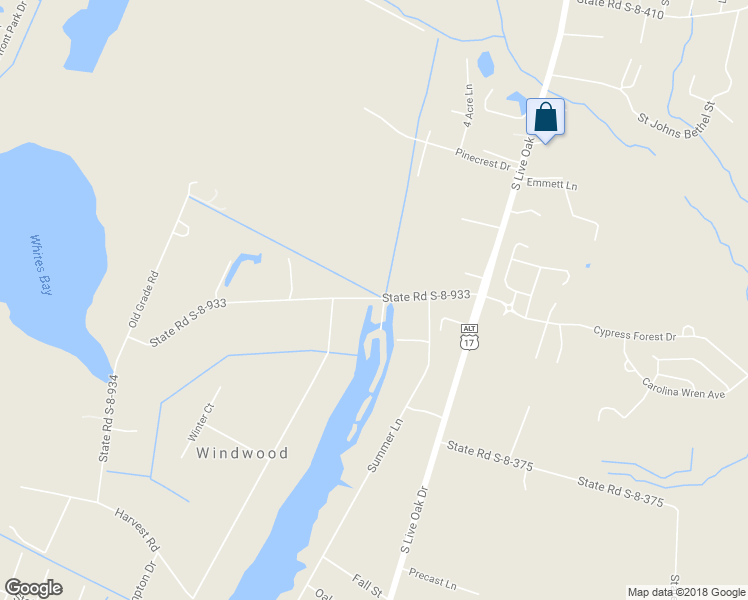 map of restaurants, bars, coffee shops, grocery stores, and more near 273 Summer Lane in Moncks Corner