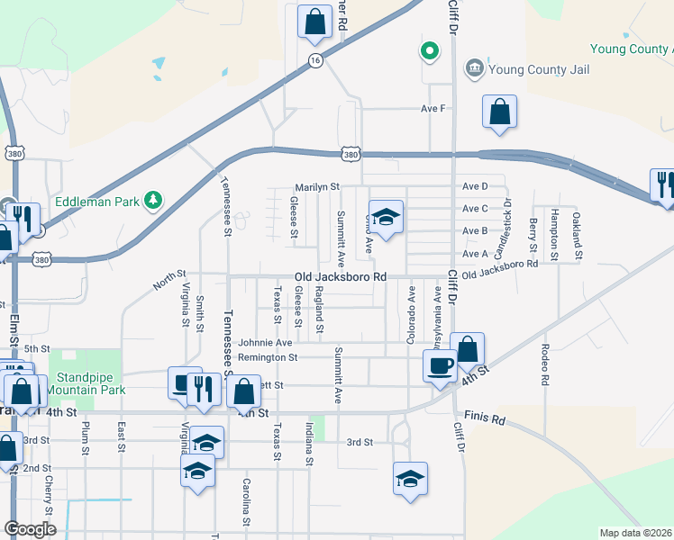 map of restaurants, bars, coffee shops, grocery stores, and more near 146 Summitt Avenue in Graham