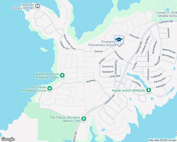 map of restaurants, bars, coffee shops, grocery stores, and more near 2825 Amesbury in Lewisville