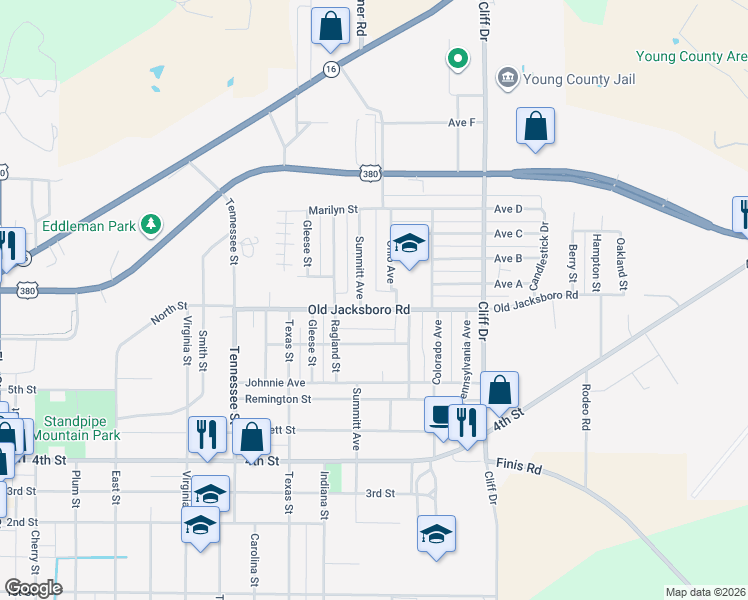 map of restaurants, bars, coffee shops, grocery stores, and more near 146 Summitt Avenue in Graham