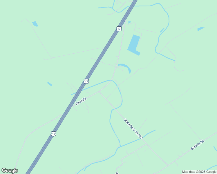 map of restaurants, bars, coffee shops, grocery stores, and more near 1717 River Road in McClellanville