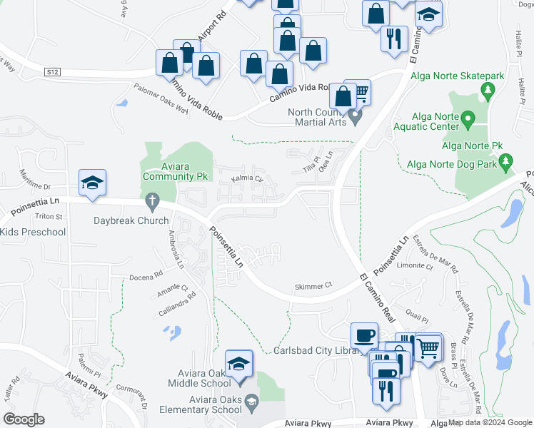 map of restaurants, bars, coffee shops, grocery stores, and more near 1752 Fairlead Avenue in Carlsbad