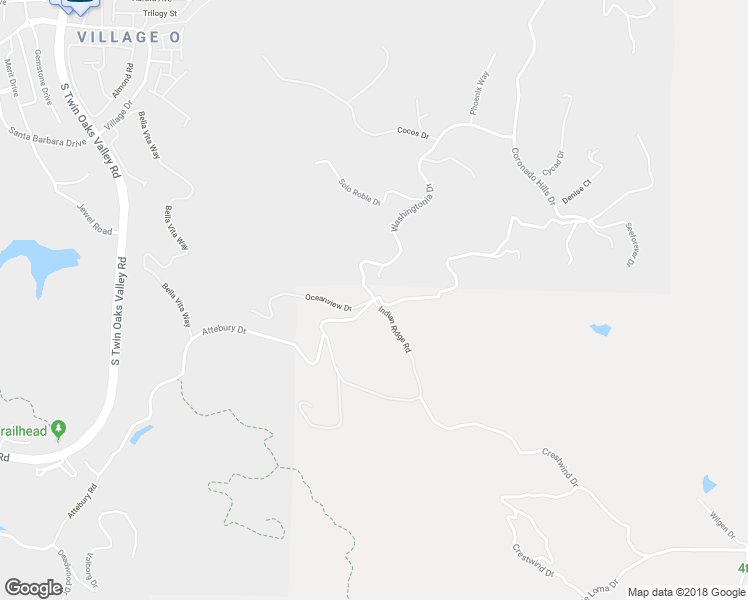 map of restaurants, bars, coffee shops, grocery stores, and more near Washingtonia Drive & Oceanview Drive in San Marcos