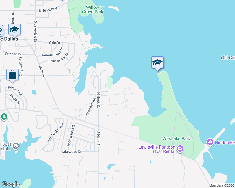 map of restaurants, bars, coffee shops, grocery stores, and more near 226 Meadow Lane in Hickory Creek