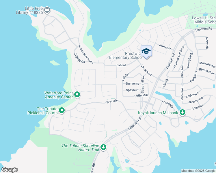 map of restaurants, bars, coffee shops, grocery stores, and more near 2825 Amesbury in Lewisville