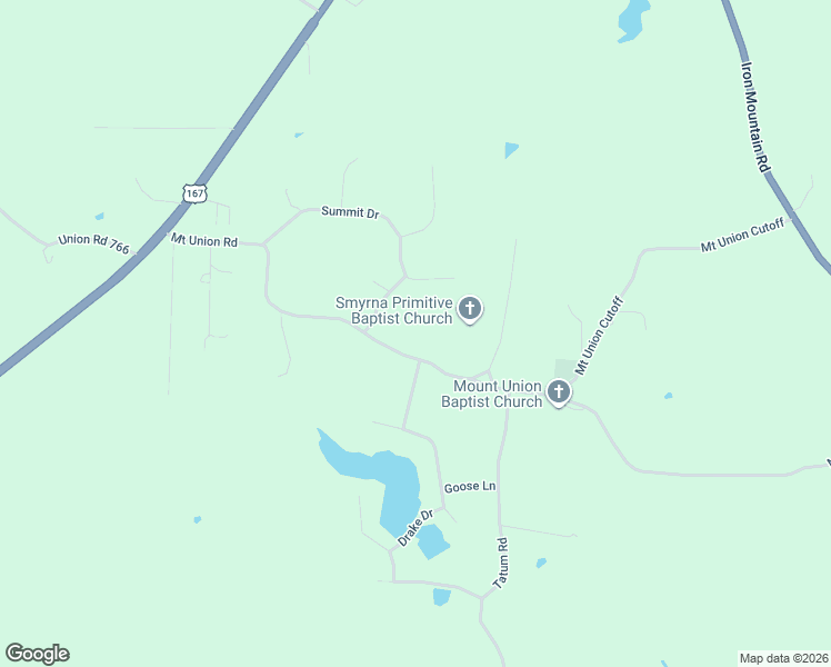 map of restaurants, bars, coffee shops, grocery stores, and more near 460 Mount Union Road in El Dorado