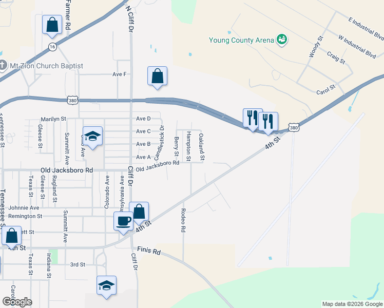 map of restaurants, bars, coffee shops, grocery stores, and more near 185 Hampton Street in Graham