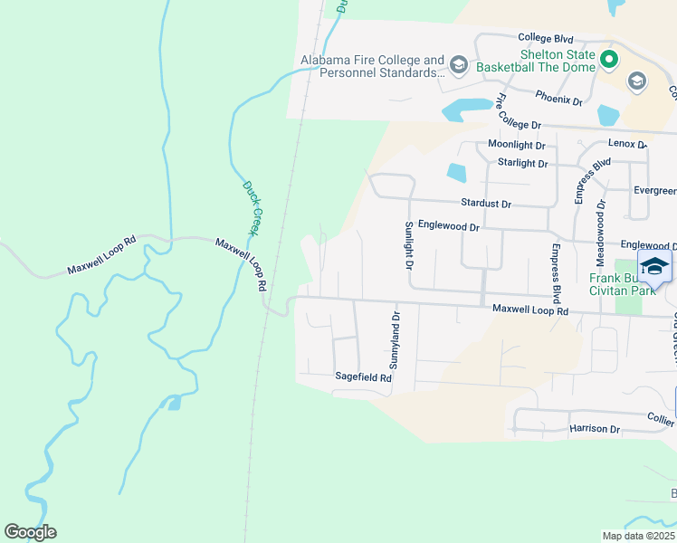 map of restaurants, bars, coffee shops, grocery stores, and more near 3099 Teresa Lane in Tuscaloosa