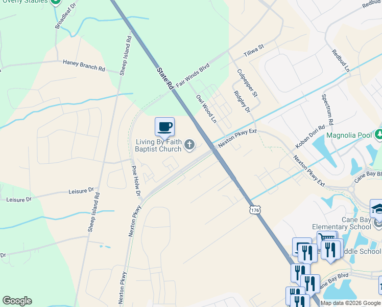 map of restaurants, bars, coffee shops, grocery stores, and more near 1897 State Road in Summerville