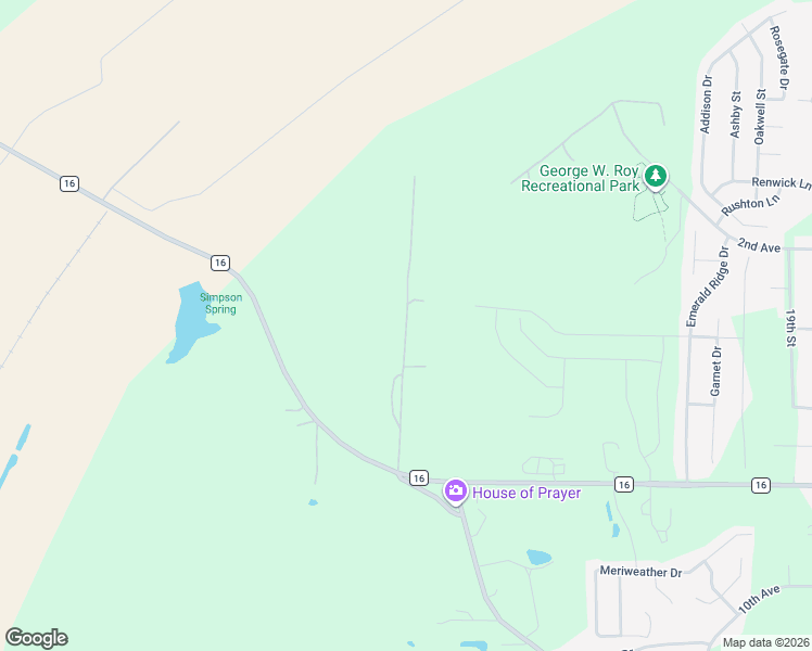 map of restaurants, bars, coffee shops, grocery stores, and more near Faith Lane in Calera