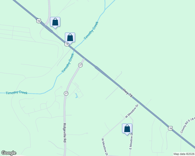 map of restaurants, bars, coffee shops, grocery stores, and more near 949 U.S. 78 in Ridgeville