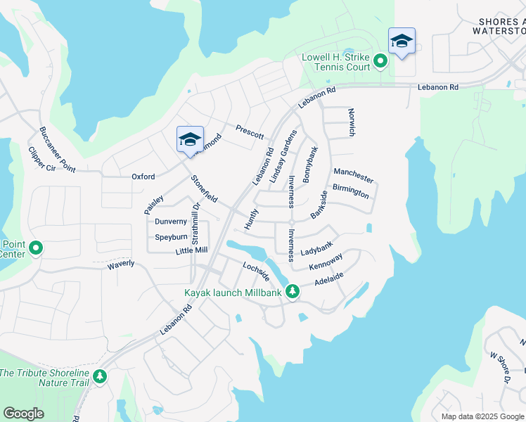 map of restaurants, bars, coffee shops, grocery stores, and more near 3412 Kirkfield Court in The Colony