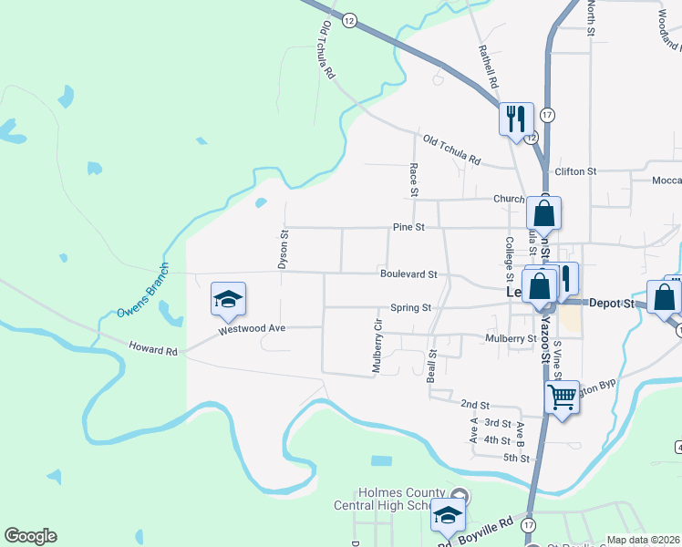 map of restaurants, bars, coffee shops, grocery stores, and more near 400 Boulevard Street in Lexington