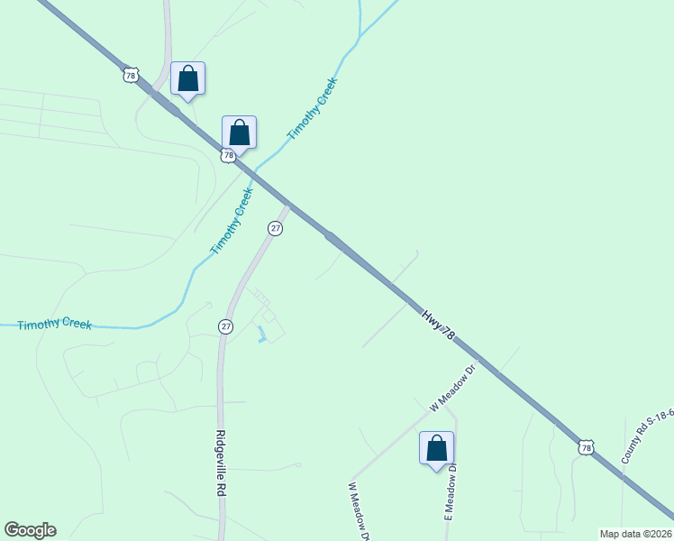 map of restaurants, bars, coffee shops, grocery stores, and more near 949 U.S. 78 in Ridgeville