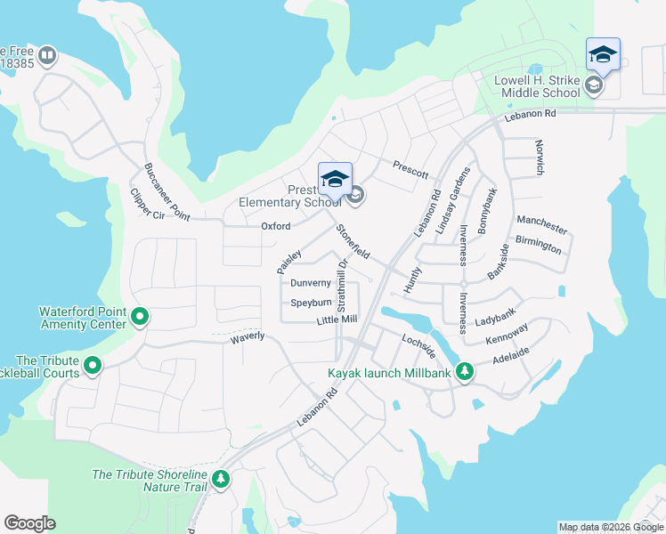 map of restaurants, bars, coffee shops, grocery stores, and more near 8216 Strathmill Drive in The Colony