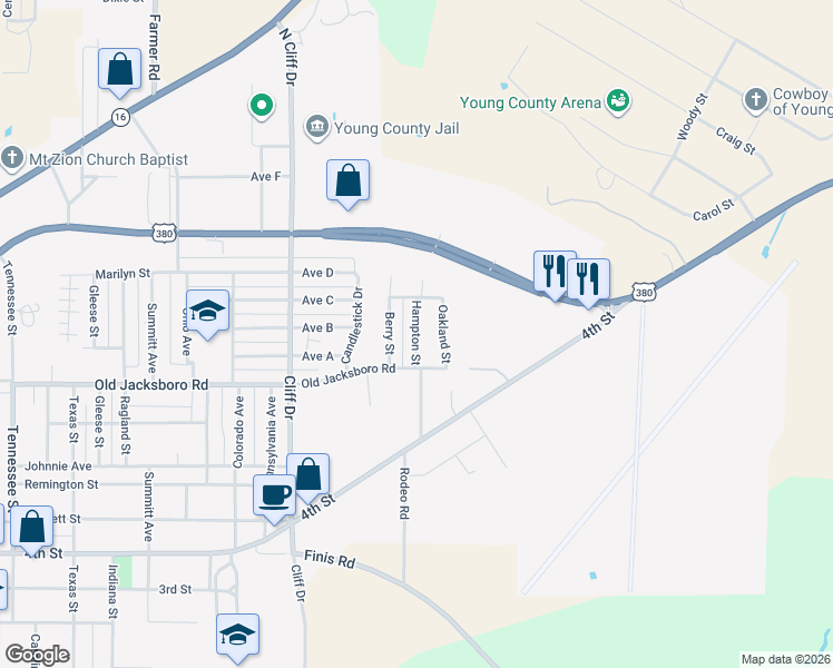map of restaurants, bars, coffee shops, grocery stores, and more near 185 Hampton Street in Graham