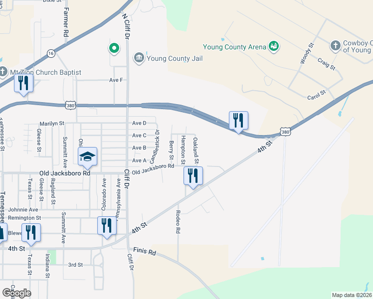 map of restaurants, bars, coffee shops, grocery stores, and more near 185 Hampton Street in Graham