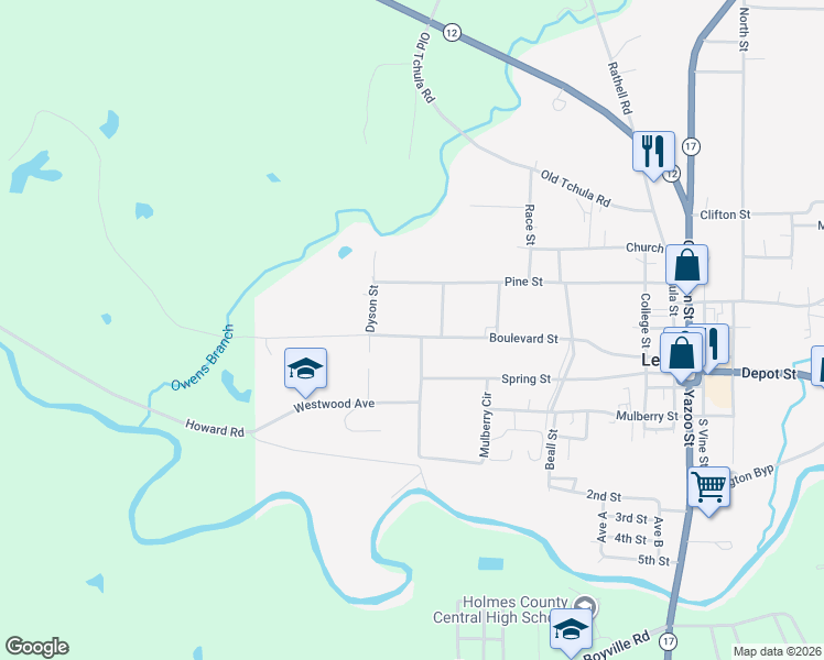 map of restaurants, bars, coffee shops, grocery stores, and more near 400-406 Boulevard Street in Lexington