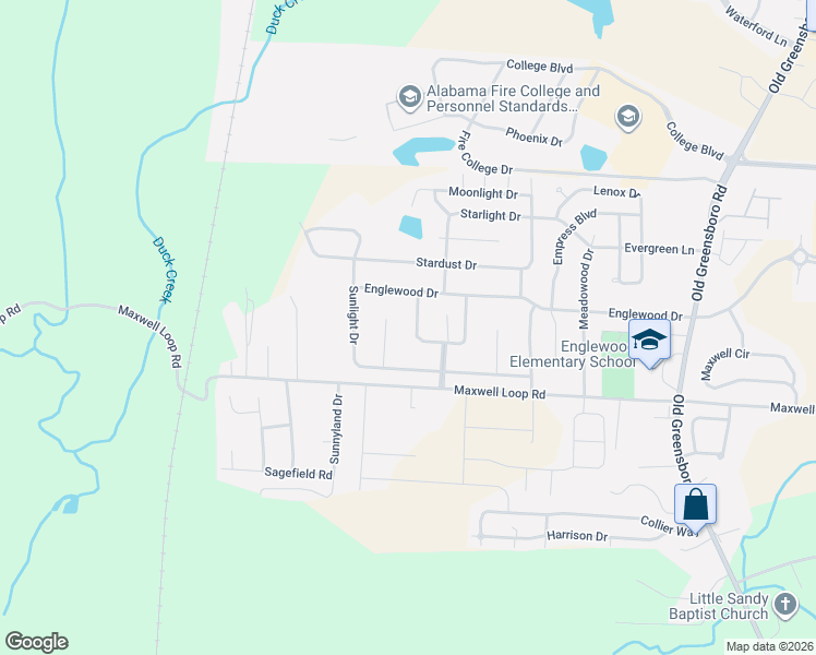 map of restaurants, bars, coffee shops, grocery stores, and more near 2521 Magnolia Park Circle in Tuscaloosa