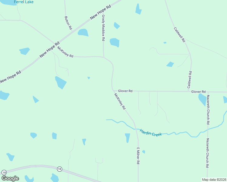 map of restaurants, bars, coffee shops, grocery stores, and more near 2044 New Hope Road in Zebulon