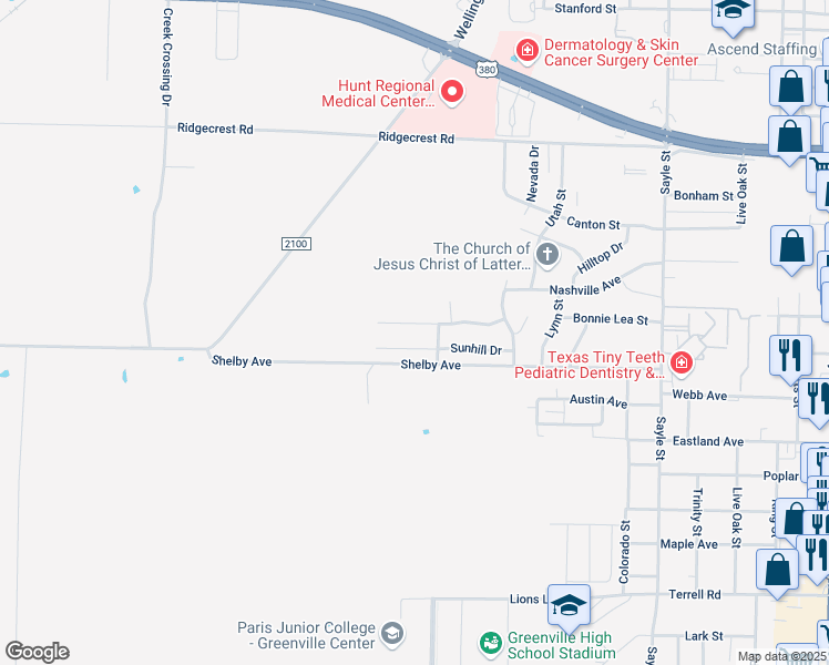 map of restaurants, bars, coffee shops, grocery stores, and more near 3920 Pepperport Drive in Greenville