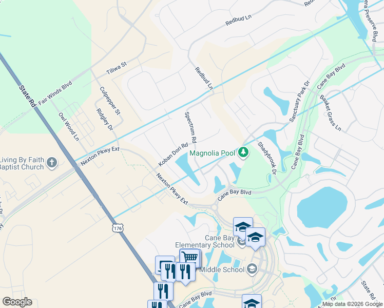map of restaurants, bars, coffee shops, grocery stores, and more near 125 Koban Dori Road in Summerville