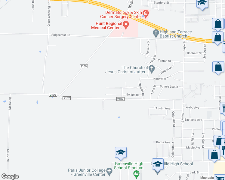 map of restaurants, bars, coffee shops, grocery stores, and more near 4001 Peperport Drive in Greenville
