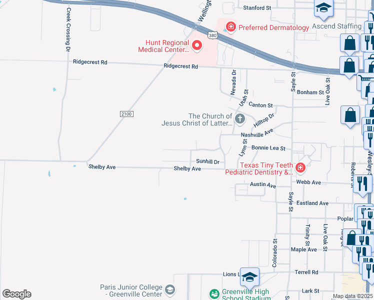 map of restaurants, bars, coffee shops, grocery stores, and more near 3906 Pepperport Drive in Greenville