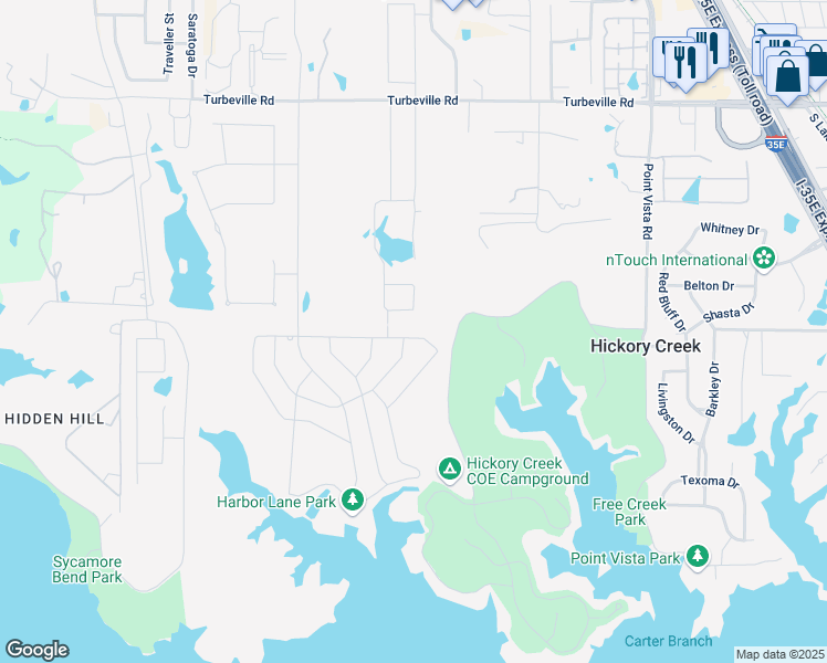 map of restaurants, bars, coffee shops, grocery stores, and more near 229 Strait Lane in Hickory Creek