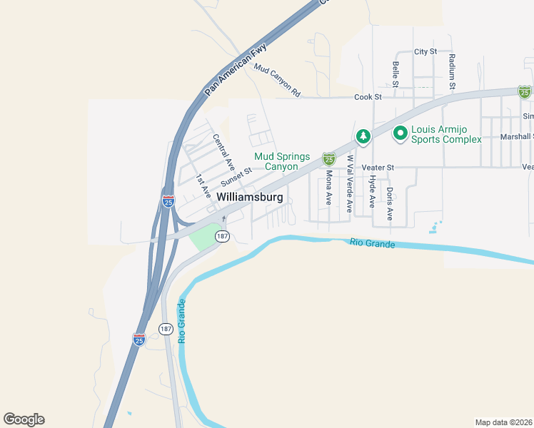 map of restaurants, bars, coffee shops, grocery stores, and more near 616 Del Rio Street in Williamsburg