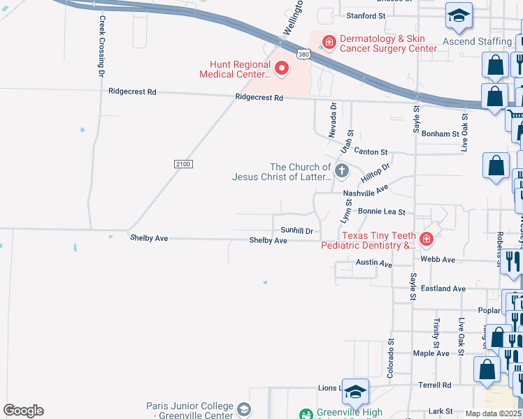 map of restaurants, bars, coffee shops, grocery stores, and more near 3912 Peperport Drive in Greenville