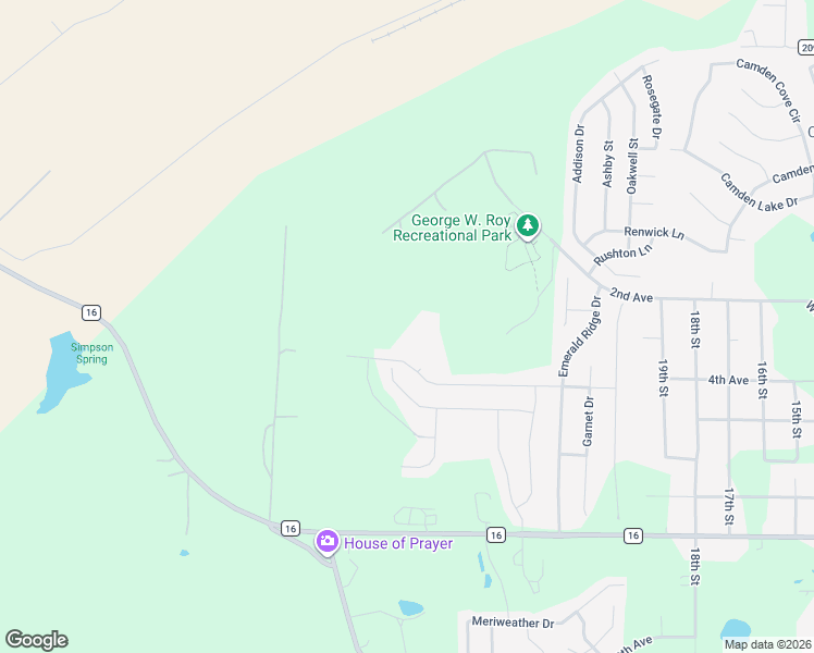 map of restaurants, bars, coffee shops, grocery stores, and more near Faith Lane in Calera