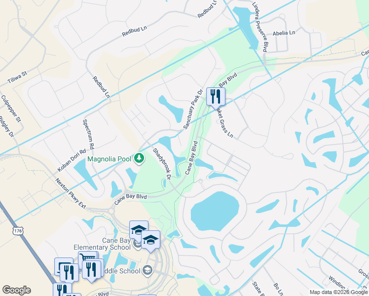 map of restaurants, bars, coffee shops, grocery stores, and more near 112 Swiftwater Way in Summerville