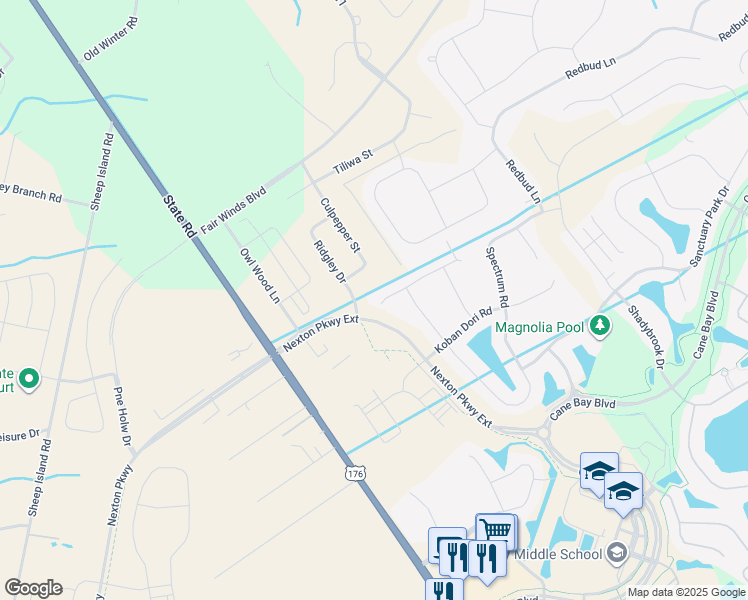 map of restaurants, bars, coffee shops, grocery stores, and more near 100 Oyama Road in Summerville