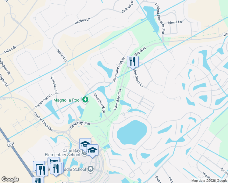 map of restaurants, bars, coffee shops, grocery stores, and more near 112 Swiftwater Way in Summerville