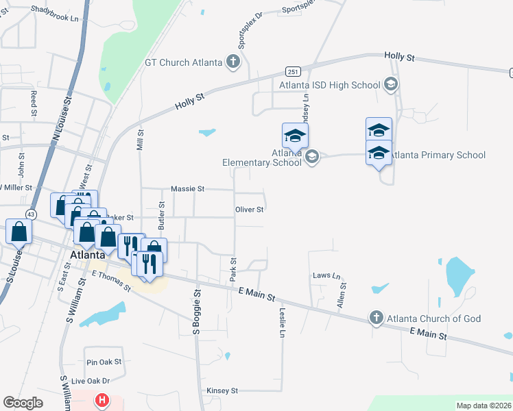 map of restaurants, bars, coffee shops, grocery stores, and more near 710 Massie Street in Atlanta