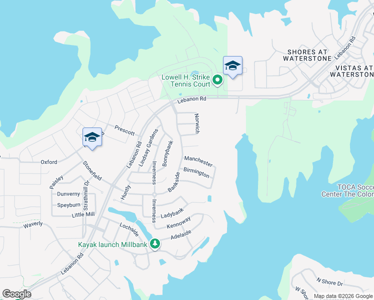 map of restaurants, bars, coffee shops, grocery stores, and more near 3705 Dover in The Colony