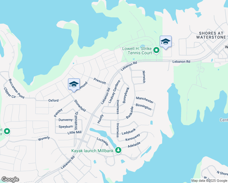 map of restaurants, bars, coffee shops, grocery stores, and more near Lindsay Gardens in The Colony