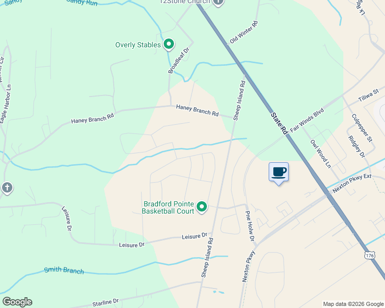 map of restaurants, bars, coffee shops, grocery stores, and more near 1581 Haney Branch Road in Summerville