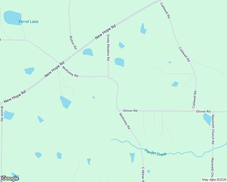 map of restaurants, bars, coffee shops, grocery stores, and more near 2746 McKinley Road in Zebulon