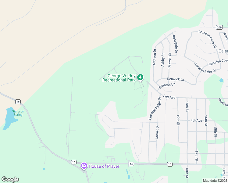 map of restaurants, bars, coffee shops, grocery stores, and more near Unnamed Road in Calera