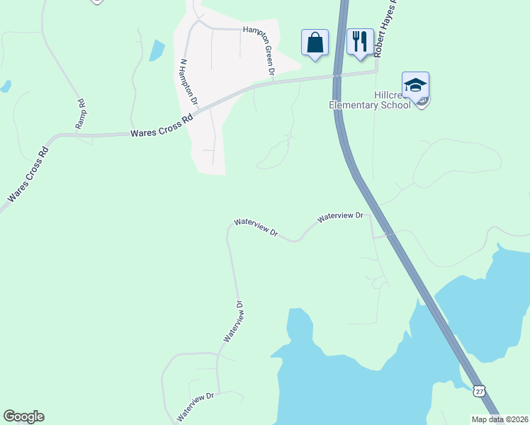 map of restaurants, bars, coffee shops, grocery stores, and more near 230 Waterview Drive in LaGrange