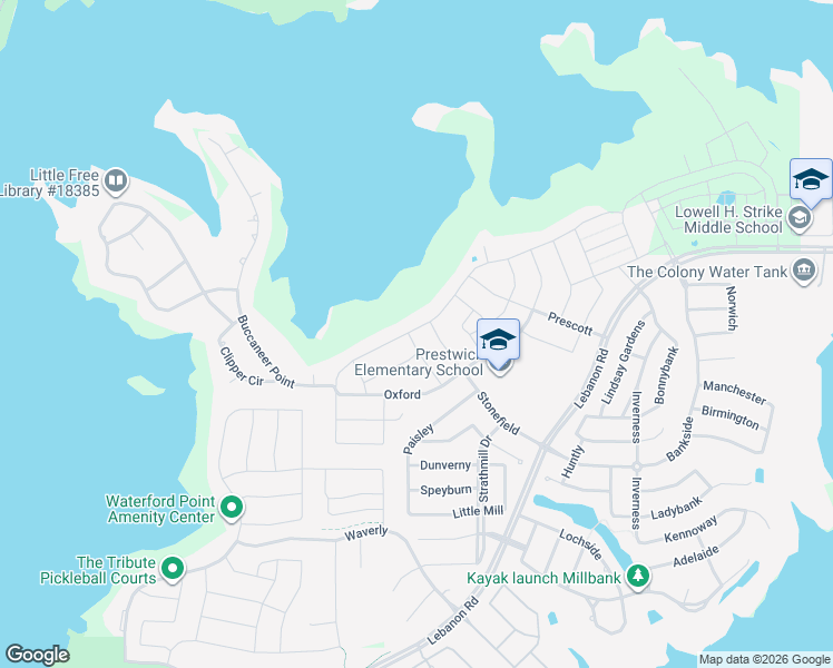 map of restaurants, bars, coffee shops, grocery stores, and more near 2920 Stonefield in The Colony