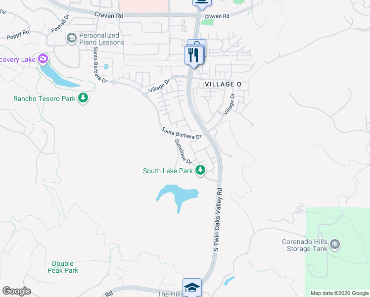 map of restaurants, bars, coffee shops, grocery stores, and more near 815 Blackstone Drive in San Marcos