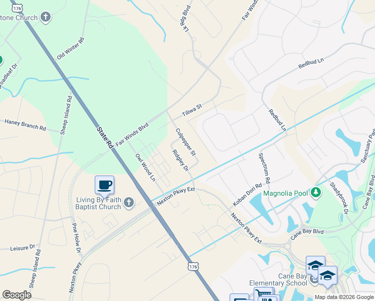 map of restaurants, bars, coffee shops, grocery stores, and more near 278 Witch Hazel Street in Summerville