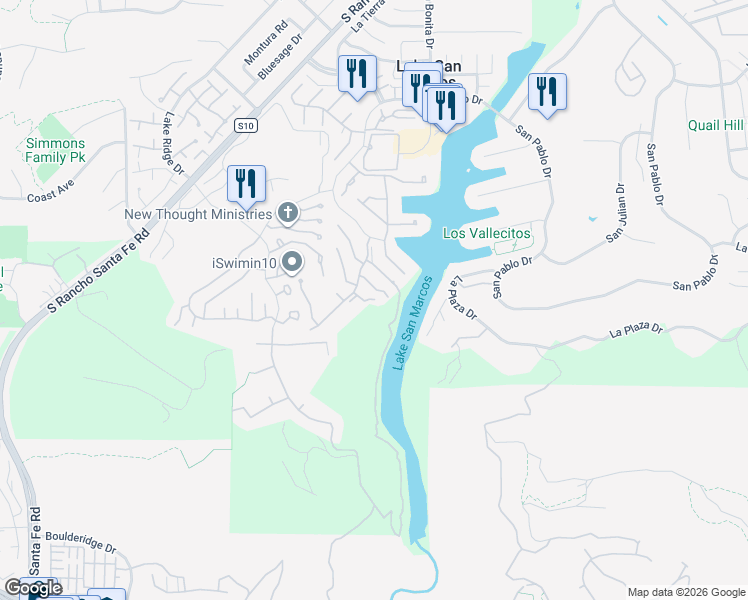 map of restaurants, bars, coffee shops, grocery stores, and more near in San Marcos