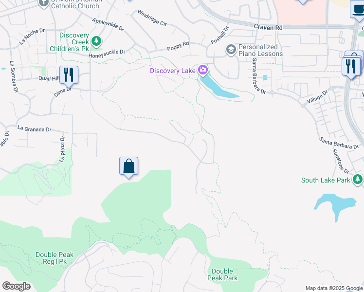 map of restaurants, bars, coffee shops, grocery stores, and more near 1148 Via Vera Cruz in San Marcos